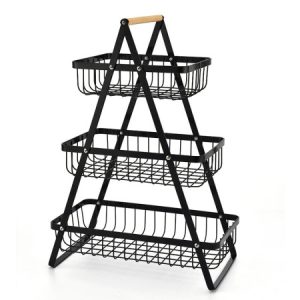 3 Lyar Food rack-Black