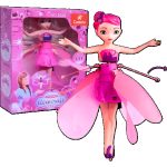 Magic Flying Fairy Sensor Doll – Hand Control Flying Princess Toy- pink